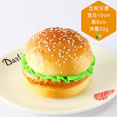 Mesterséges hamburger hamis kenyér étel modell cukrászda kirakata konyhai fotózás kellékek asztali dekoráció