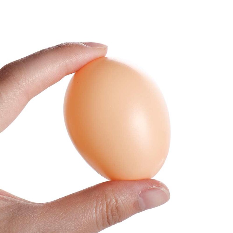 10db/szett Tojás tyúk baromfitenyésztési szimuláció hamis műanyag műtojás barkácsfestés húsvéti tojás oktató játék