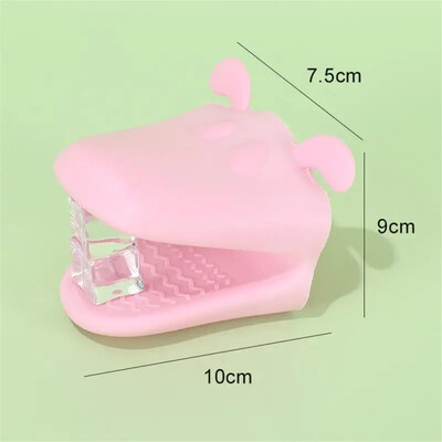 1 db szilikon hőszigetelő sütőkesztyű, hőálló, forrázásgátló kesztyű, rajzfilm állati edénykapcsos konyhai kiegészítők