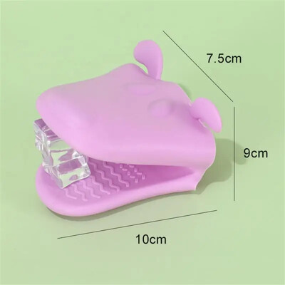 1 db szilikon hőszigetelő sütőkesztyű, hőálló, forrázásgátló kesztyű, rajzfilm állati edénykapcsos konyhai kiegészítők