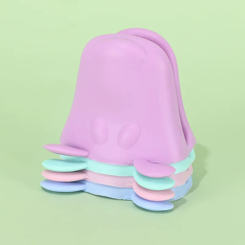 1 db szilikon hőszigetelő sütőkesztyű, hőálló, forrázásgátló kesztyű, rajzfilm állati edénykapcsos konyhai kiegészítők