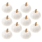 10 db szimulált sütőtök modell dekorációs kellékek fehér kis készlet 10 db hab őszi dekoráció otthoni mini sütőtök Halloween