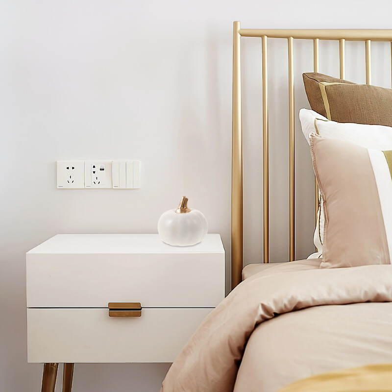 10 db szimulált sütőtök modell dekorációs kellékek fehér kis készlet 10 db hab őszi dekoráció otthoni mini sütőtök Halloween