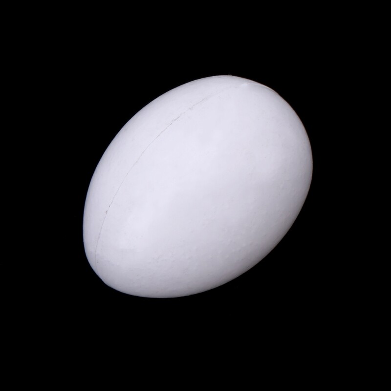 Tömör papagáj műanyag tojások, fehér, monokróm, zöld pofa, lorikeet gyűrűs nyakú Dove for Quaker Cockatiel számára, 5 db