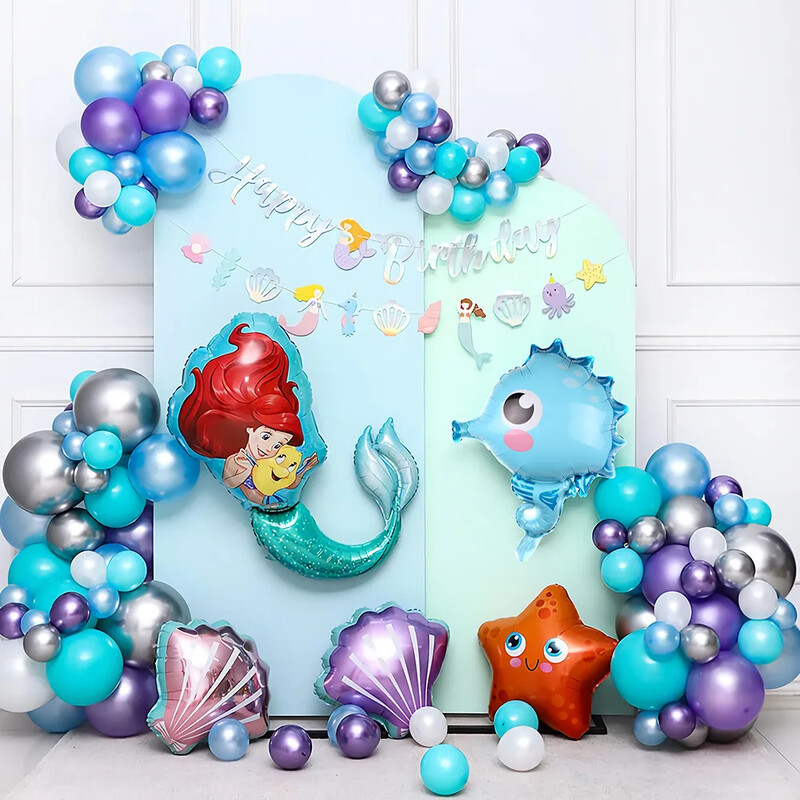 1Szett Unikornis születésnapi dekoráció Egyszarvú Boldog születésnapot Banner Sellőparti kellékek lányoknak Baby Shower party dekorációk