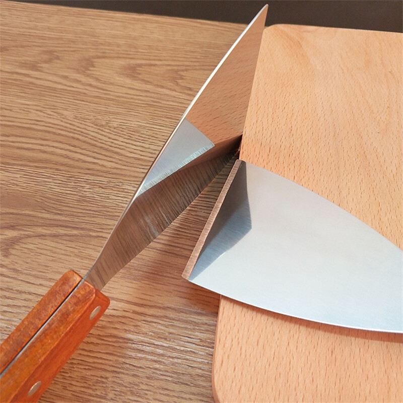 Roostevabast terasest puidust käepide Teppanyaki labidas libisemisvastane praadimislabidas muna kala pannkoogi keerajad kööginõud