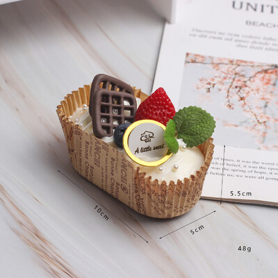 1 db mesterséges gyümölcstorta desszert esküvői party dekoráció tortadíszítés fotózás Professzionális ételszimulációs tortamodell