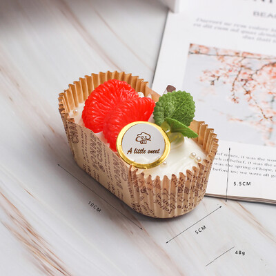 1 db mesterséges gyümölcstorta desszert esküvői party dekoráció tortadíszítés fotózás Professzionális ételszimulációs tortamodell