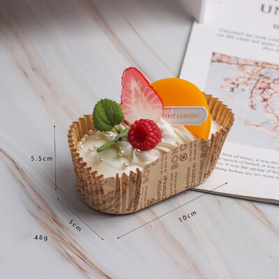 1 db mesterséges gyümölcstorta desszert esküvői party dekoráció tortadíszítés fotózás Professzionális ételszimulációs tortamodell