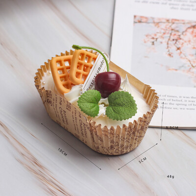 1 db mesterséges gyümölcstorta desszert esküvői party dekoráció tortadíszítés fotózás Professzionális ételszimulációs tortamodell