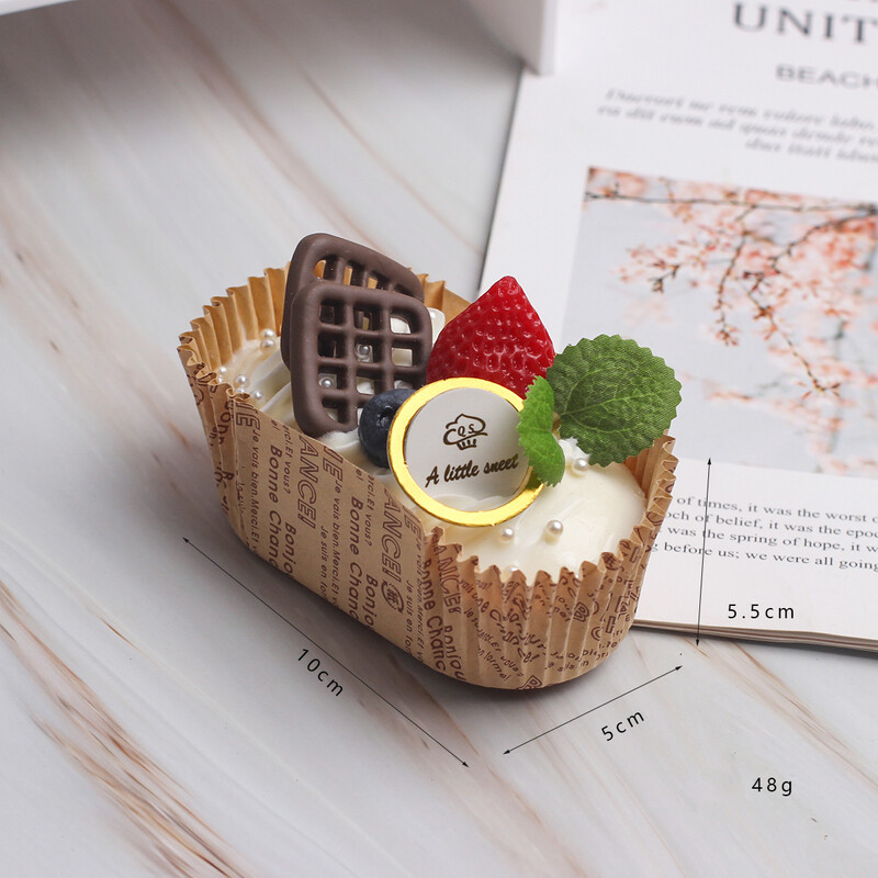 1 db mesterséges gyümölcstorta desszert esküvői party dekoráció tortadíszítés fotózás Professzionális ételszimulációs tortamodell