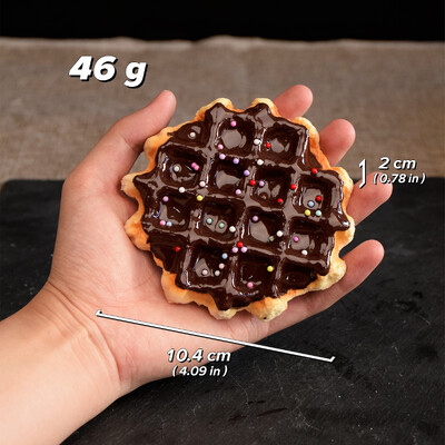 1 db, szimulációs kör alakú gofrikenyér, hamis európai szódakenyér, mintaablak dekoráció