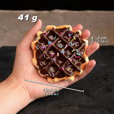 1 db, szimulációs kör alakú gofrikenyér, hamis európai szódakenyér, mintaablak dekoráció