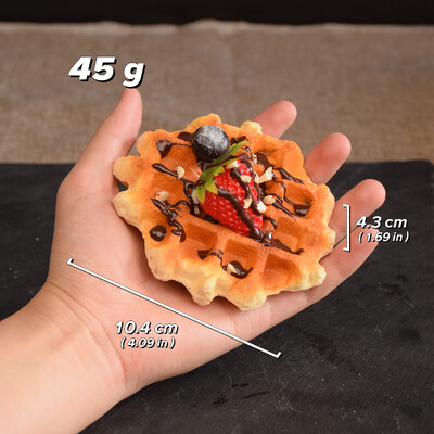 1 db, szimulációs kör alakú gofrikenyér, hamis európai szódakenyér, mintaablak dekoráció