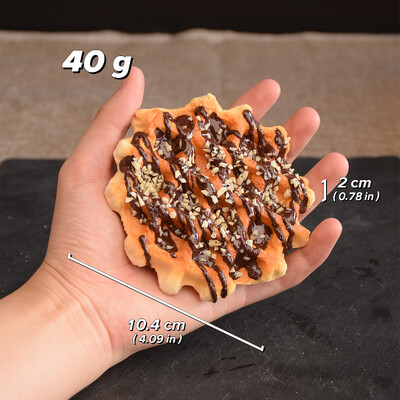 1 db, szimulációs kör alakú gofrikenyér, hamis európai szódakenyér, mintaablak dekoráció