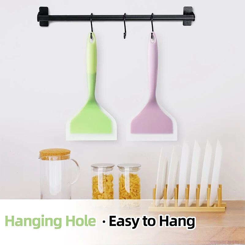 Jautienos kiaušinių virtuvės grandiklis Silikoninis virtuvės reikmenys maisto gaminimo mentele Plati picos kepimo įrankiai Kastuvas Nelipni mentele