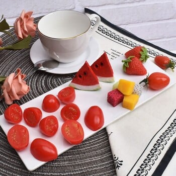 4PCS Food Model Artificial Cherry Tomato Toy Decorative Props Lifelike Simulation Fruit Funny Vegetable Fake Tomato Decor