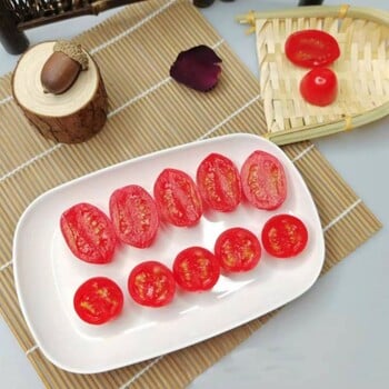 4PCS Food Model Artificial Cherry Tomato Toy Decorative Props Lifelike Simulation Fruit Funny Vegetable Fake Tomato Decor