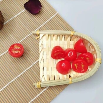 4PCS Food Model Artificial Cherry Tomato Toy Decorative Props Lifelike Simulation Fruit Funny Vegetable Fake Tomato Decor