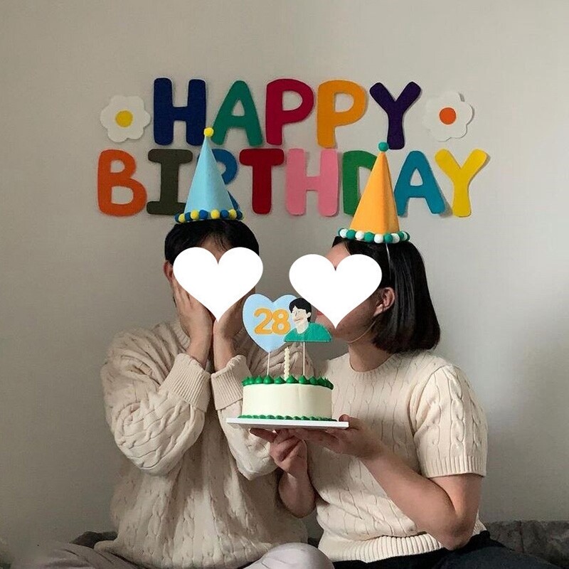 Ins Happy Birthday Banner Filc Anniversary Party Hangzászló Aranyos Gyerek Születésnapi Party Fotó Kellékek Jelenet Dekoráció 생일 장면 배치