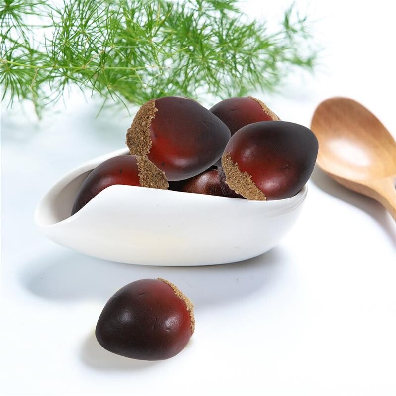 30 db mesterséges gesztenye modell hamis dió hab gesztenye karácsonyi díszek többcélú fotó kellék Karácsonyi otthon élethű dió dekor