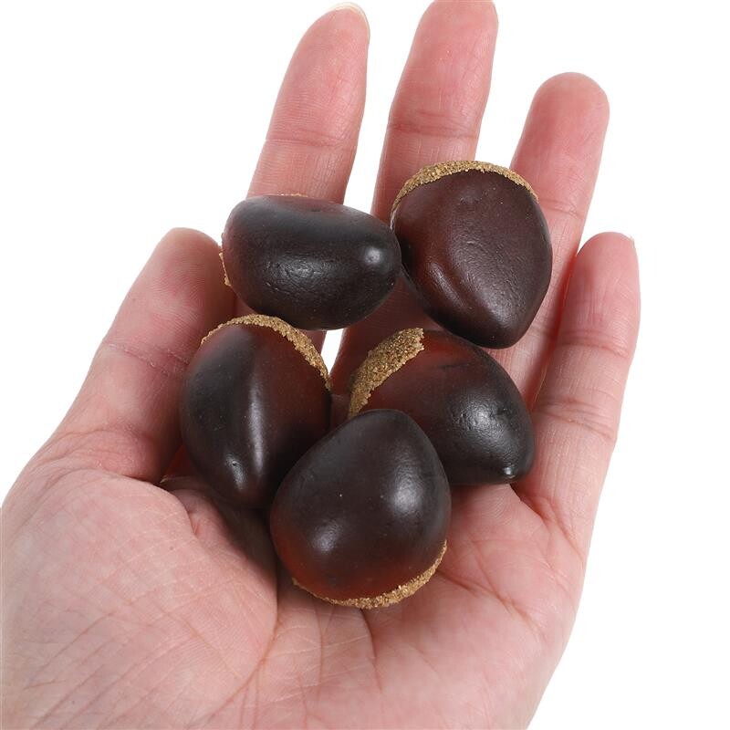 30 db mesterséges gesztenye modell hamis dió hab gesztenye karácsonyi díszek többcélú fotó kellék Karácsonyi otthon élethű dió dekor