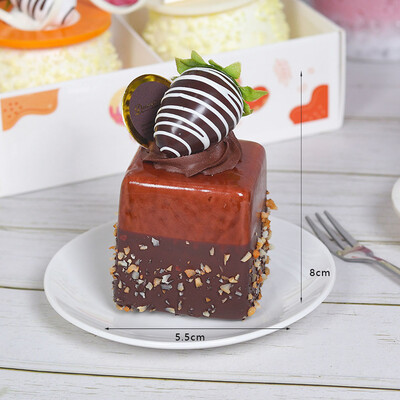 Epergyümölcs-szimulált kenyérmodell szimulált tortamodell Dísz hamis pékáru játék kellék Fotó kellék Gyermekjáték parti dekoráció