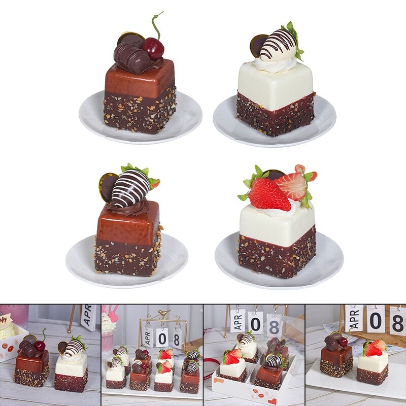 Epergyümölcs-szimulált kenyérmodell szimulált tortamodell Dísz hamis pékáru játék kellék Fotó kellék Gyermekjáték parti dekoráció