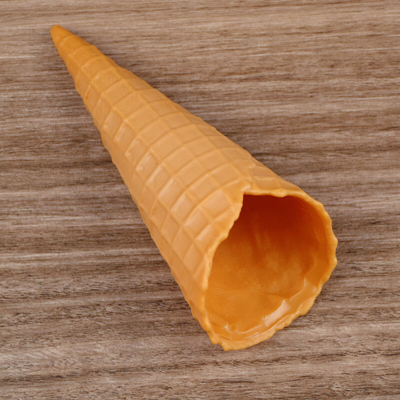 Szimulációs fagylalt, ropogós kúp modell, valósághű fagylalt, hamis étel, fényképes kellék, kijelződísz, desszertbolt, 1 db