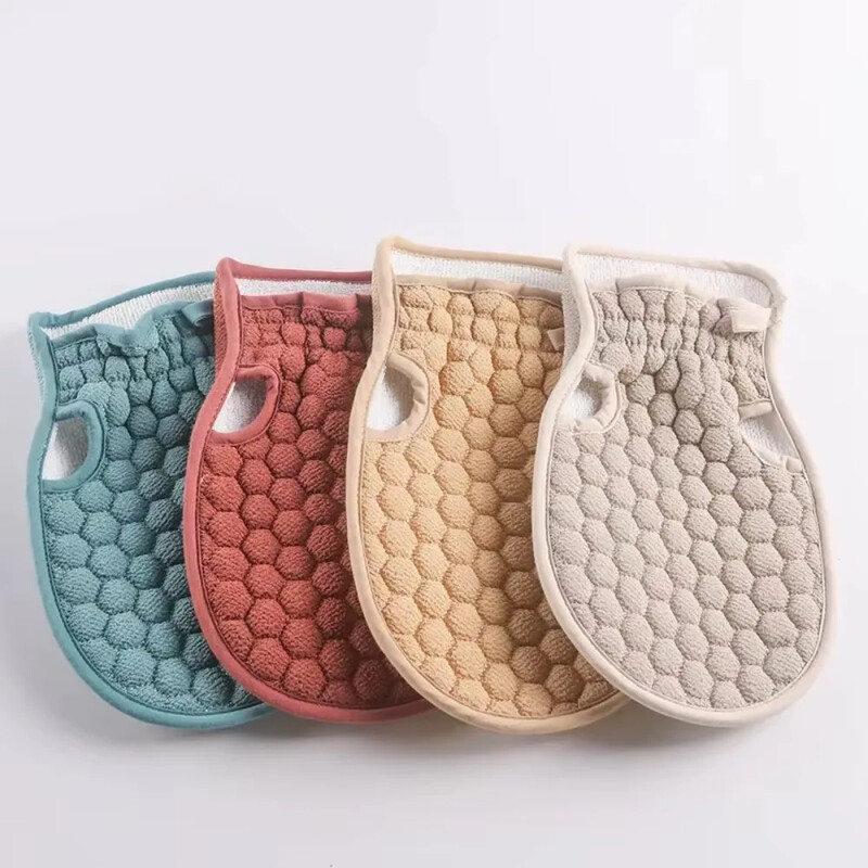 Vonios kūno dušo pirštinės Odos šveitimas SPA masažas Mitt Lattice Dalelės Prausimosi šluostės kūno šveitimo pirštinės vonia dušui