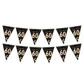 40 50 60 éves Boldog születésnapot szalagszalag buli hátteréhez Dekoráció felnőtt születésnapi évfordulóhoz 40 éves fekete zászlók