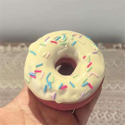 10 cm-es szimulációs fánk kenyér stresszoldó hamis kenyér torta lakberendezési kijelző Esküvői édes dekorációk fotózási kellékek 1 db