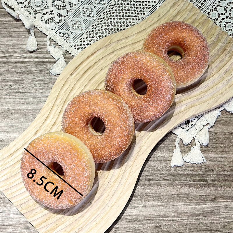 10 cm-es szimulációs fánk kenyér stresszoldó hamis kenyér torta lakberendezési kijelző Esküvői édes dekorációk fotózási kellékek 1 db