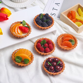 1 db mesterséges gyümölcs torta desszert esküvői party dekoráció tortadíszítés fotózás Professzionális ételszimulációs tortamodell