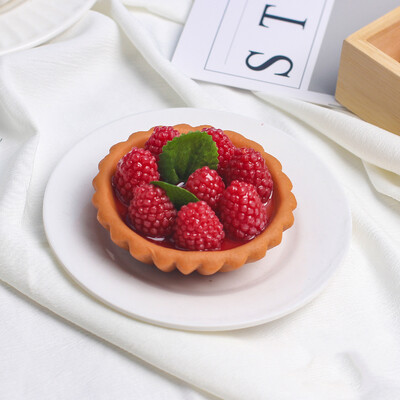 1 db mesterséges gyümölcs torta desszert esküvői party dekoráció tortadíszítés fotózás Professzionális ételszimulációs tortamodell