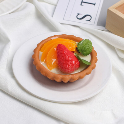 1 db mesterséges gyümölcs torta desszert esküvői party dekoráció tortadíszítés fotózás Professzionális ételszimulációs tortamodell