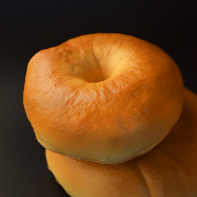Szimulált bagel-modell, kenyérmodell, nagy hűségű puha kenyér, hamis élelmiszer-játékok, lakberendezési bolti kijelző