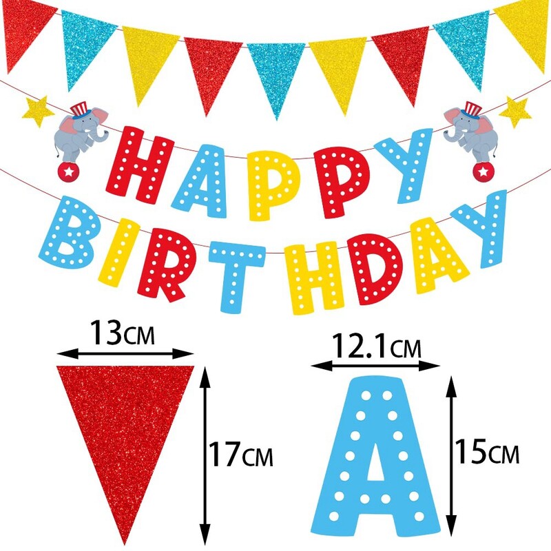 1 darab boldog születésnapi parti kellékek karneváli cirkuszparti dekoráció karneváli fényképes ajtó szalaghirdetés háttere