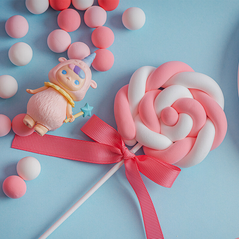 Szimuláció pamut nyalóka hamis cukorka édes sütemény asztal kirakat dekor cukorka modell lövöldözős kellékek lakberendezés