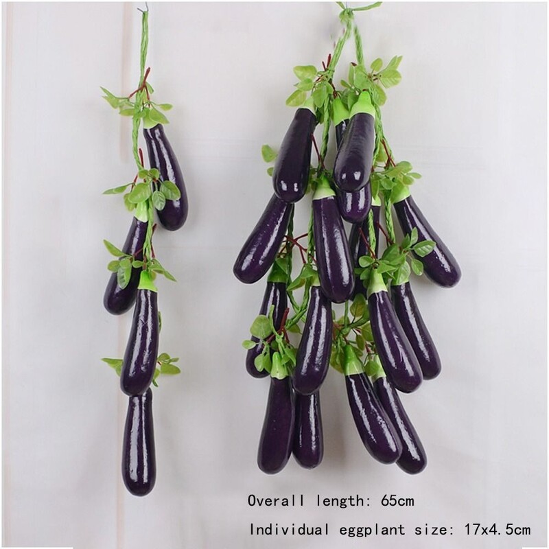 Színes mesterséges lógó zöldségek zsinórhab hamis étel konyhai dekoráció