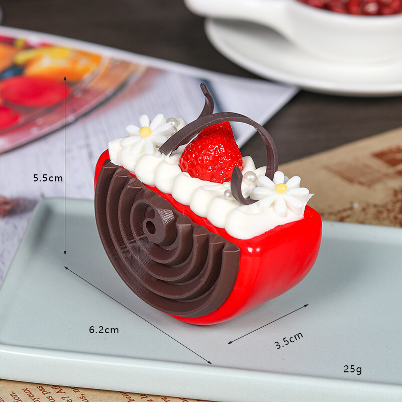 Mesterséges féltömb alakú sütik Hamis étel dekorációs fotózás Professzionális étel szimuláció torta modell Tea asztaldísz FCYY074