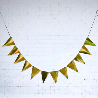 5 méteres fekete arany papír zászlók transzparens papír füzér zászló újévi esküvői babaváró születésnapi kerti sátor dekoráció