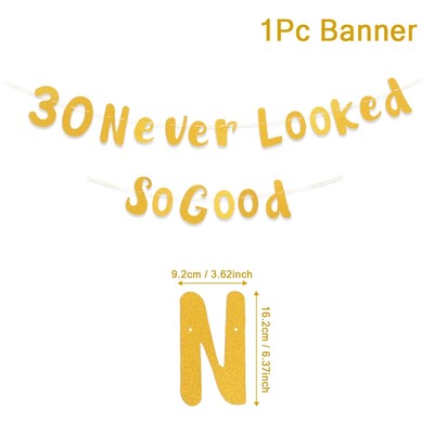 Boldog születésnapot függő zászló zászló 40 50. arany zászló sármány füzér zászló Születésnapi parti dekoráció felnőtteknek otthoni parti kellékek
