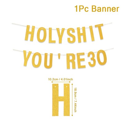 Boldog születésnapot függő zászló zászló 40 50. arany zászló sármány füzér zászló Születésnapi parti dekoráció felnőtteknek otthoni parti kellékek