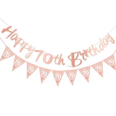 Boldog születésnapot, fekete arany 30-as szám, zászlók, függő transzparensek, díszítő férfiak, nők, 30. születésnapi parti háttérdíszek