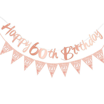 Fekete arany 30. 40. 50. 60. Boldog születésnapot kellékek Papír transzparens lobogó akasztós férfiaknak Női születésnapi parti díszek