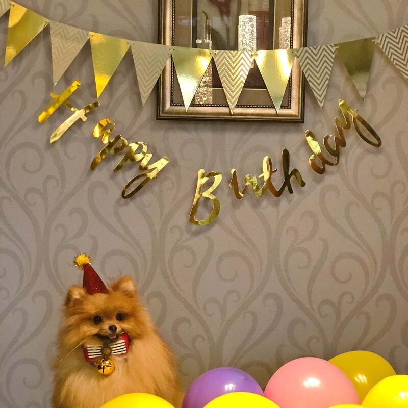 3 m 12 zászló arany rózsaszín papír karton füzér zászló baba zuhanyhoz születésnapi parti dekoráció gyerekszoba dekoráció füzér sármány