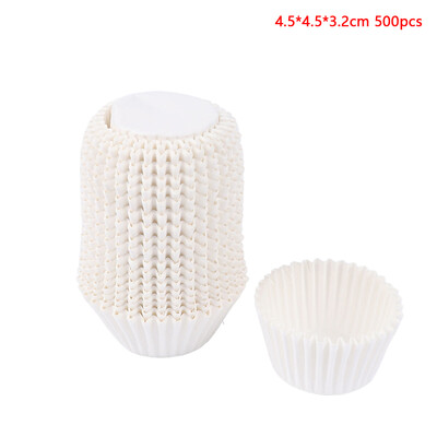 500/1000 vnt Kvadratiniai keksiukų įdėklai Kepimo puodeliai Keptuvių įdėklai Vakarėlių reikmenys Blynaičių puodelių pagrindai Popieriniai kilimėliai Riebalams atsparūs puodeliai