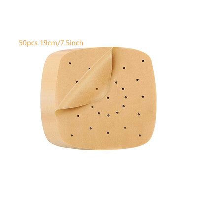 50 db Légsütőpapír speciális konyhai ételek sütéséhez Olajálló kétoldalas szilikon olajpapír tapadásmentes gőzpárna szőnyeg