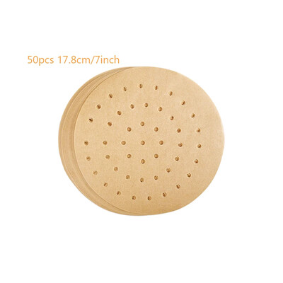 50 db Légsütőpapír speciális konyhai ételek sütéséhez Olajálló kétoldalas szilikon olajpapír tapadásmentes gőzpárna szőnyeg